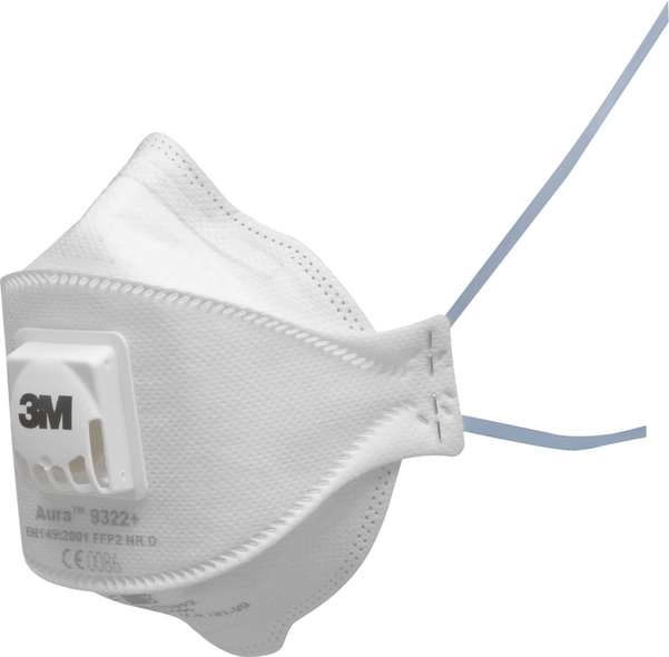 3M Aura Masque antipoussière , FFP2, avec valve, vrac, 9322+