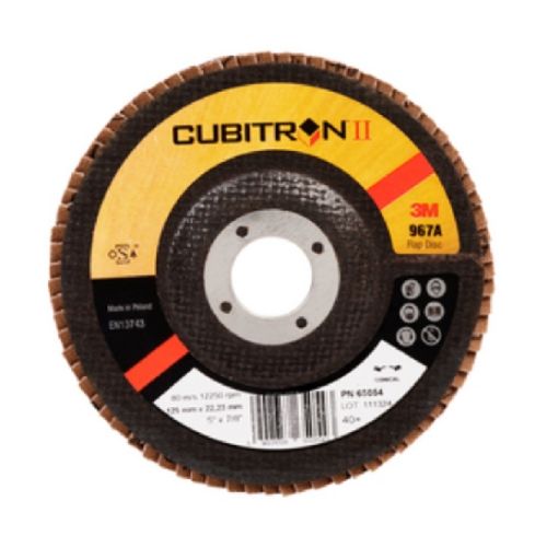 Disque à lamelles 3M Cubitron II 967A, 125 mm x 22 mm, 80+, Bombé