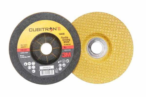 Disque à meuler flexible 3M Cubitron II, T27, 180 mm x 4 mm x 22.23 mm, 36+