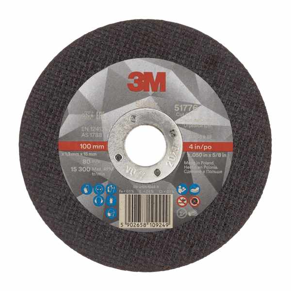Disque à tronçonner 3M Silver plat, T41 100 mm x 1.3 mm x 16 mm, 60+