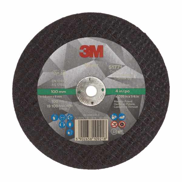 Disque à tronçonner 3M Silver plat, T41 100 mm x.0.9 mm x 6 mm, 60+