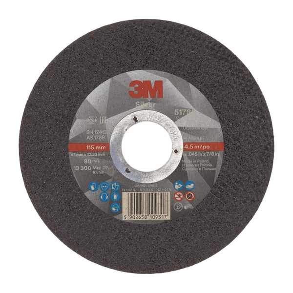 Disque à tronçonner 3M Silver plat, T41 115 mm x 1 mm x 22.23 mm, 60+