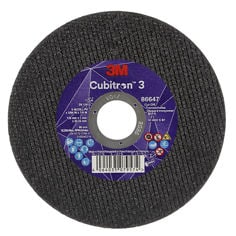 Disque à tronçonner 3M Cubitron 3, 86647, 60+, T41, 125 mm x 1 mm x 22,23 mm, EN, 25/paquet, 50 pièces/carton