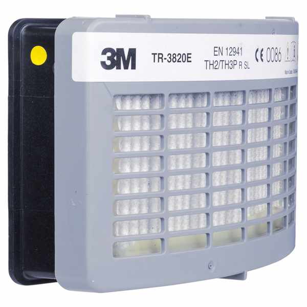 Filtre à particules et odeurs gênantes de type acide pour appareil respiratoire à ventilation assistée 3M Versaflo, TR-3822E