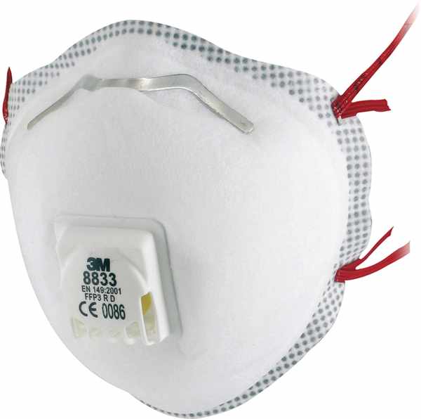 Masque antipoussière 3M 8833 FFP3 avec valve