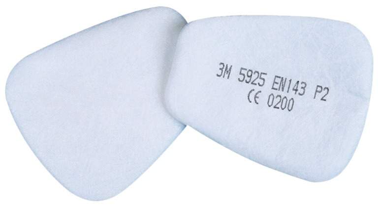 Filtres antigaz. antipoussières et combinés P2R Poussières