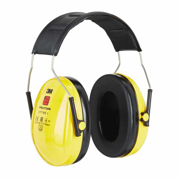 Casque antibruit Optime(TM) I Jaune - Serre-tête  A utiliser pendant des postes courts ou longs. Convient aux environnements industriels. mais également à l\'extérieur Serre-tête  acier à ressort inoxydable.