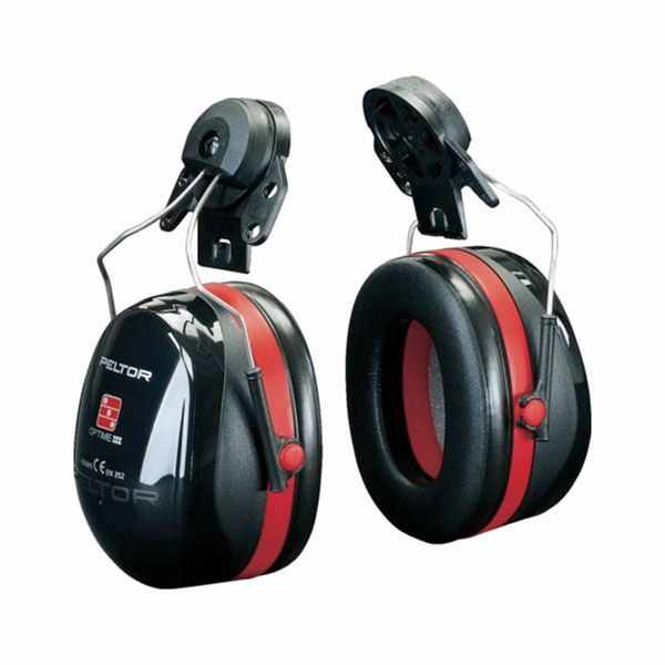 Coquilles Optime(TM) III Noires avec attaches P3E* Atténuateur conçu pour être utilisé dans des environnements extrêmement bruyants.§Atténuation maximum des hautes fréquences.§La protection repose sur une nouvelle technologie à double coquilles q