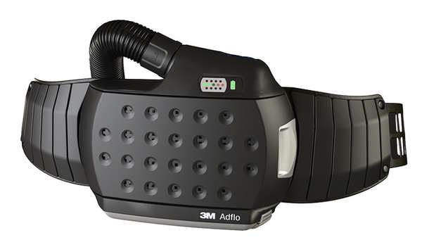 Système Adflo complet avec 1 bloc moteur. 1 tuyau respiratoire rétractable avec embout QRS.