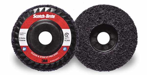 Disque de nettoyage et décapage Scotch-Brite XT PRO. 125 mm x 22 mm. Grain S XGROS