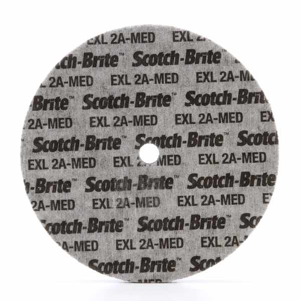 Roue compressée Scotch-Brite EXL XL-UW, 76 mm x 6.35 mm x 6.35 mm, 2A Med Conditionnement par 40