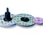Meule compressée de coupe et de polissage Scotch-Brite Roloc CP-UR, 76 mm x 3 mm x 10 mm, 51 FIN Conditionnement par 10