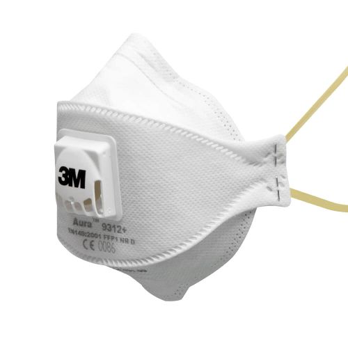 Masque pliable jetable 3M Aura 9300+ avec soupape antipoussière