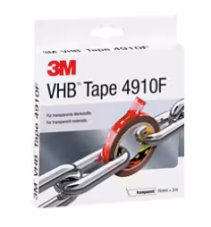 Ruban 3M VHB 4910F, Transparent, 19 mm x 33 m, 1.0 mm