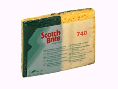 Scotch-Brite Eponge Cellulose Laminé 740, Vert, Cash & Carry, 60/Cv