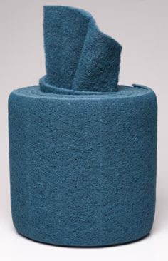 Scotch-Brite Rouleau pré-découpé nettoyant surfaces délicates 670, Bleu, 200 mm x 4 m, 40 tampons/rouleau