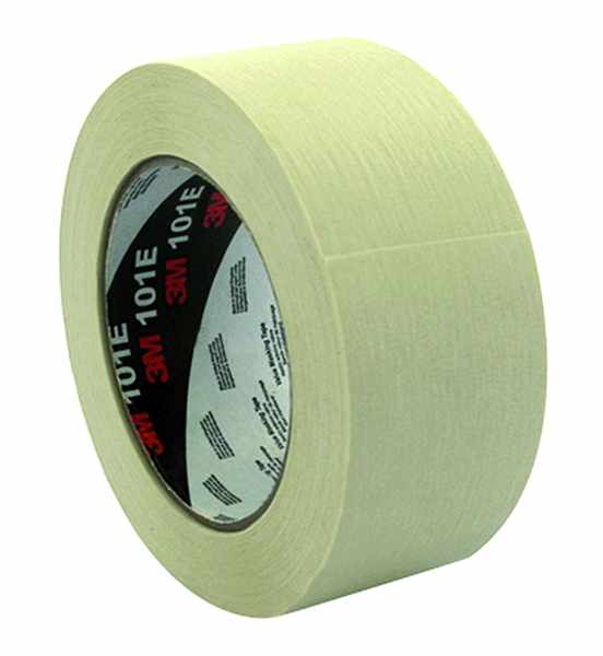 Ruban adhésif de masquage papier crêpé 3M 101E, Beige, 72 mm x 50 m
