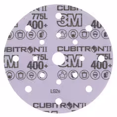 Disque film 3M Cubitron II Hookit 775L, 150 mm, 400+, 17-fach gelocht