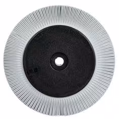 Brosse bristle radiale Scotch-Brite Precision, PN-RB, 120+, 203,2 mm × 25,4 mm × 31,75 mm (8 po × 1 po × 1-¼ po), Type S, avec bride