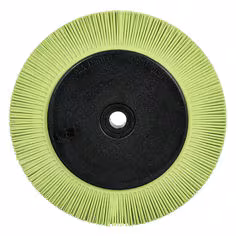 Brosse bristle radiale Scotch-Brite Precision, PN-RB, 50+, 203,2 mm × 25,4 mm × 31,75 mm (8 po × 1 po × 1-¼ po), Type S, avec bride