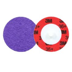 Disque haute résistance pour larasage 3M Cubitron 3 Roloc 1184F, 36+ YF-weight, TR, Purple, 51 mm, 50/Carton, 200 ea/Case