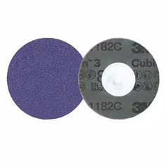 Disque fibre 3M Cubitron 3 Roloc 1182C, 80+, TR, Purple, 51 mm, 50/Carton, 200 ea/Case