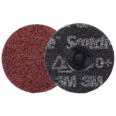Disque de traitement de surface de précision ultrarésistant Scotch-Brite Roloc, HD-DR, Medium 150+, TR, 76 mm, 25/Carton, 100 ea/Case