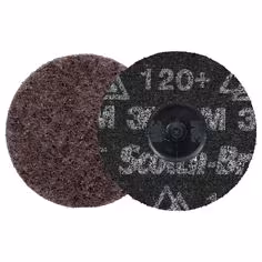 Disque de traitement de surface de précision ultrarésistant Scotch-Brite Roloc, HD-DR, Coarse 120+, TR, 76 mm, 25/Carton, 100 ea/Case