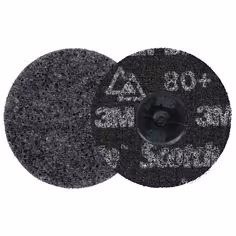 Disque de traitement de surface de précision ultrarésistant Scotch-Brite Roloc, HD-DR, Extra Coarse 80+, TR, 76 mm, 25/Carton, 100 ea/Case