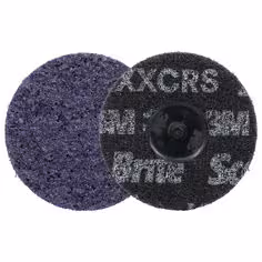 Disque de traitement de surface de précision ultrarésistant Scotch-Brite Roloc, HD-DR, X-Extra Coarse 60+, TR, 76 mm, 25/Carton, 100 ea/Case