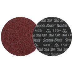 Disque de traitement de surface de précision ultrarésistant Scotch-Brite, HD-DH, Medium 150+, 152 mm x NH, 50 ea/Case