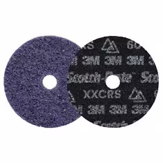 Disque de traitement de surface de précision ultrarésistant Scotch-Brite, HD-DH, X-Extra Coarse 60+, 102 mm x 16 mm, 100 ea/Case