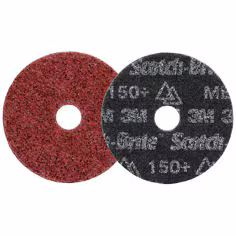 Disque de traitement de surface de précision ultrarésistant Scotch-Brite, HD-DH, Medium 150+, 114.3 mm x 22.23 mm, 50 ea/Case