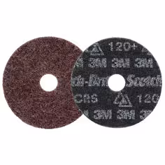 Disque de traitement de surface de précision ultrarésistant Scotch-Brite, HD-DH, Coarse 120+, 114.3 mm x 22.23 mm, 50 ea/Case