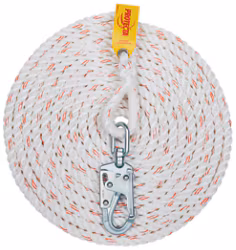 Ligne de vie en corde 3M Protecta®, polyamide 9 mm, blanc, 60 m, AG6720060