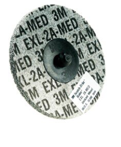 Disque abrasif non tissé compressé 3M Roloc Scotch-Brite XL-DR, 50 x 6 mm, Densité 6, Grain A Moyen