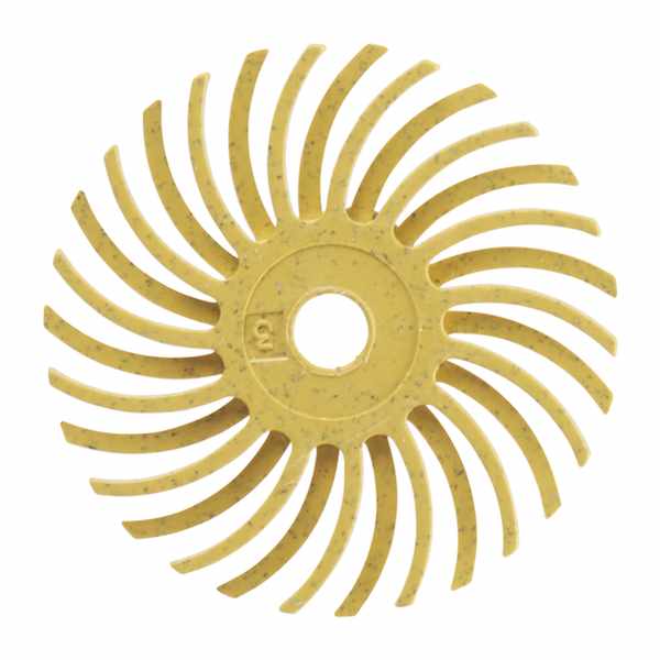 Disque abrasif résine Scotch-Brite Bristle RB-ZB, 19 mm, Grain 80, Jaune