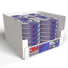 Ruban de masquage professionnel 3M 2071, 18 mm x 50 m, 1 rouleau/emballage, 100% PEFC, SGSCH-PEFC-COC-110078