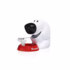 Dévidoir de ruban adhésif Scotch Chien C31 + Ruban invisible Scotch® Magic, 19 mm x 8,89 m, 1 rouleau/paquet