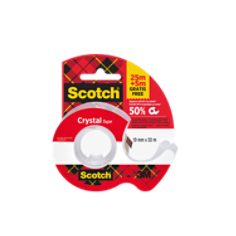 Ruban Scotch® transparent, 19 mm x 25 m + 1 rouleau sur le dévidoir manuel/paquet + 5 m GRATUIT