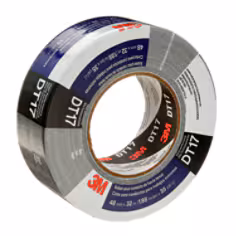 Ruban toilé super résistant 3M DT17, Noir, 48 mm x 32 m, 0.43 mm, Emballé individuellement