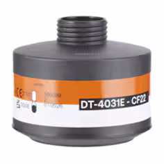 Cartouche à gaz/vapeur avec filetage DIN 3M et filtre contre les particules CF22 A2P3 R D, DT-4031E