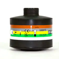 Cartouche à gaz/vapeur avec filetage DIN et filtre contre les particules 3M CFR 32 A2B2E2K2-P3 R D, DT-4145E