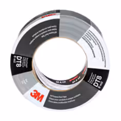 Ruban toilé usage général 3M DT8, Argent, 48 mm x 23 m, 0.2 mm, Emballé individuellement