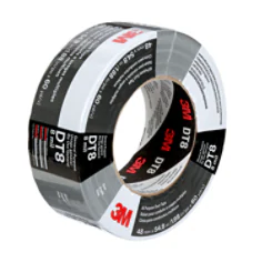 Ruban toilé usage général 3M DT8, Argent, 48 mm x 55 m, 0.2 mm, Emballé individuellement