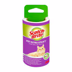 Recharge de brosse adhésive extra collante* Scotch-Brite Pet Extra Sticky*pour poils d\'animaux, 48 feuilles, 1/Paquet