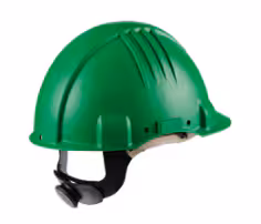 Casque pour températures extrêmes 3M, à cliquet, non-ventilé, 1 000 V, bandeau en cuir, vert, G3501M-GP