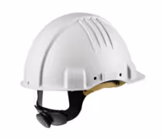 Casque pour températures extrêmes 3M, à cliquet, non-ventilé, diélectrique 1 000 V, bandeau en cuir, blanc, G3501M-VI