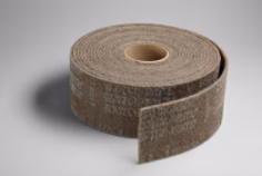 Rouleau abrasif non tissé Scotch-Brite CP-RL, 150 x 10000 mm, Grain A Moyen, Marron