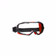Lunettes-masque de sécurité 3M GoggleGear 6000, joint rouge, revêtement antibuée / antirayure Scotchgard (K&N), optique transparente, GG6001SGAF-RED-EU